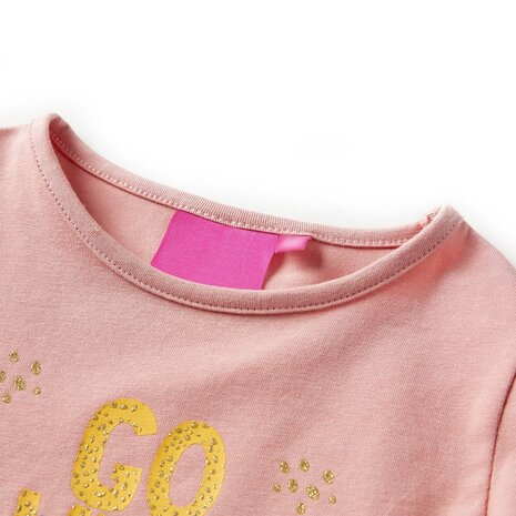 Kindershirt met lange mouwen 116 lichtroze 3