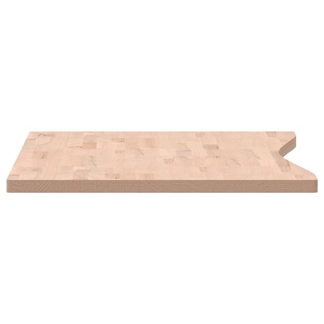 Bureaublad 110x(55-60)x2,5 cm massief beukenhout 5