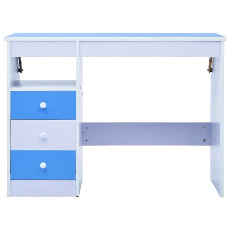 Kindertekentafel/-bureau kantelbaar blauw en wit 4