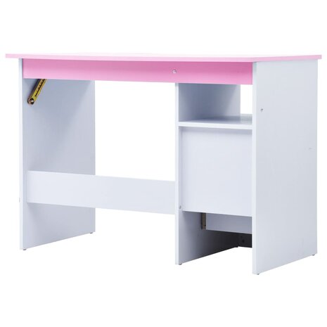 Kindertekentafel/-bureau kantelbaar roze en wit 7