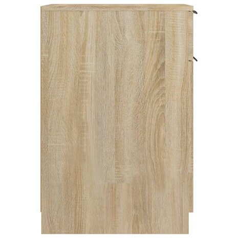 Bureaukast 33,5x50x75 cm bewerkt hout sonoma eikenkleurig 8