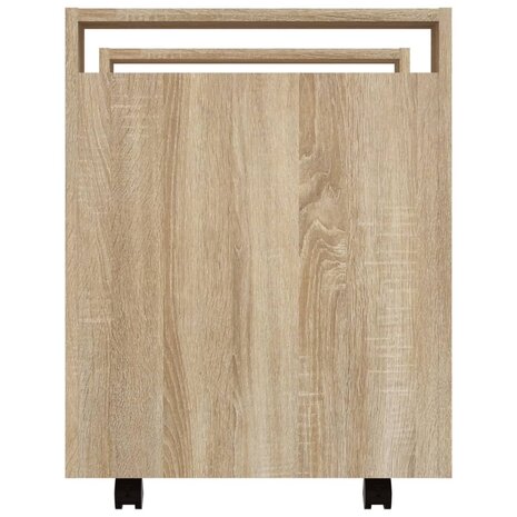 Bureaukastje 60x45x60 cm bewerkt hout sonama eikenkleurig 8