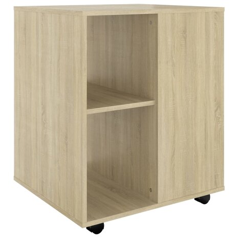 Rolkast 60x53x72 cm bewerkt hout sonoma eikenkleurig 2