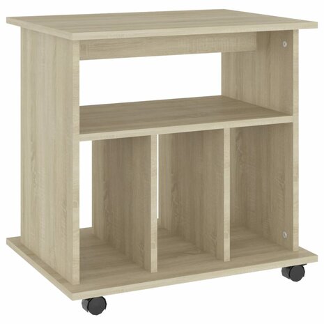 Rolkast 60x45x60 cm bewerkt hout sonoma eikenkleurig 2