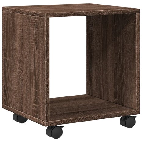 Rolkast 37x33x42,5 cm bewerkt hout bruin eikenkleurig 2