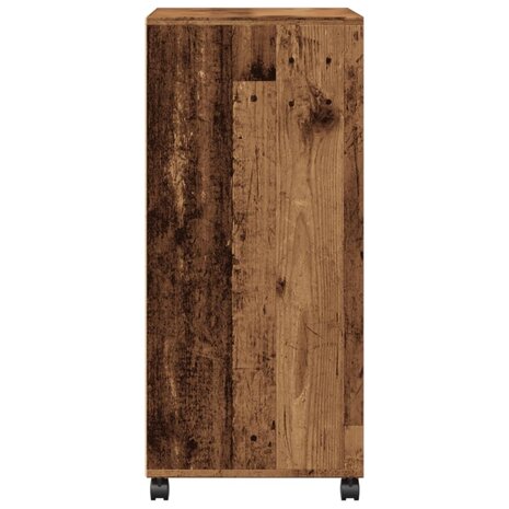 Rolkast 55x40x91 cm bewerkt hout oud houtkleurig 5