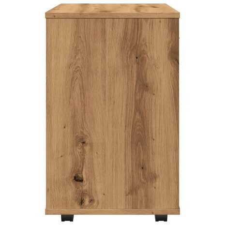 Rolkast 46x36x59 cm bewerkt hout artisanaal eikenkleurig 6