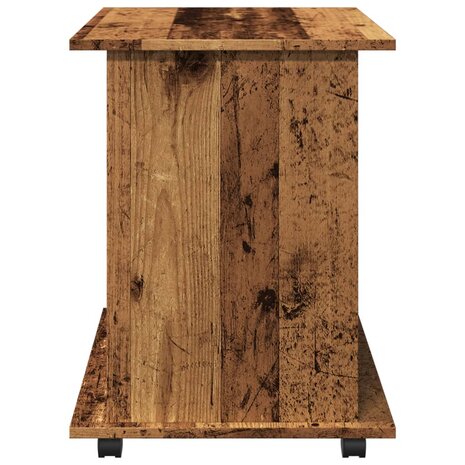 Rolkast 60x45x60 cm bewerkt hout oud houtkleurig 6