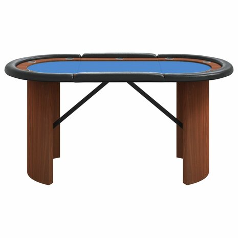 Pokertafel voor 10 spelers 160x80x75 cm blauw 3