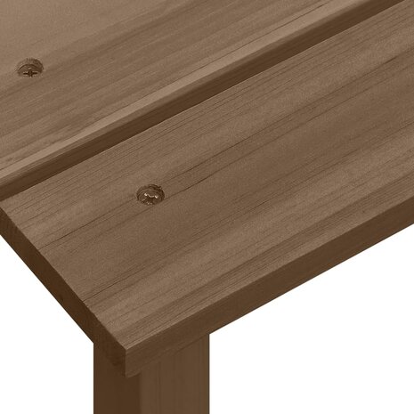 Tuinstoel Adirondack met tafel massief vurenhout bruin 10