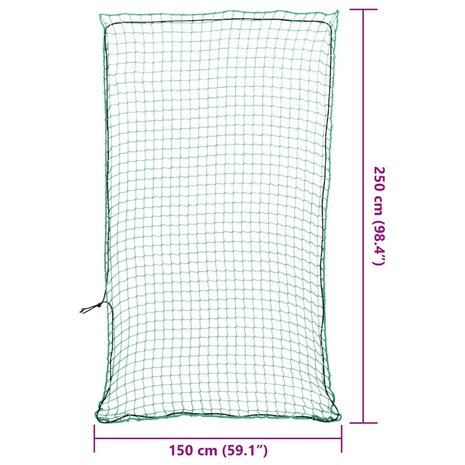 Aanhangwagennet elastisch touw 2,5x1,5 m polypropeen groen 6