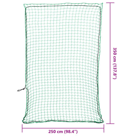 Aanhangwagennet elastisch touw 3,5x2,5 m polypropeen groen 6