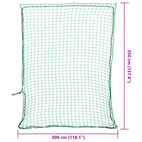 Aanhangwagennet elastisch touw 3,5x3 m polypropeen groen 6