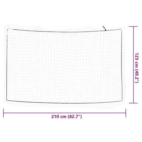 Aanhangwagennet elastisch touw 2,1x1,25 m polypropeen wit 6