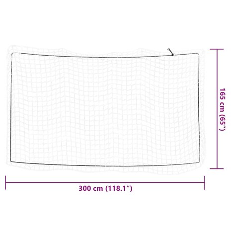 Aanhangwagennet elastisch touw 3x1,65 m polypropeen wit 6