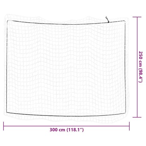 Aanhangwagennet elastisch touw 3x2,5 m polypropeen wit 6