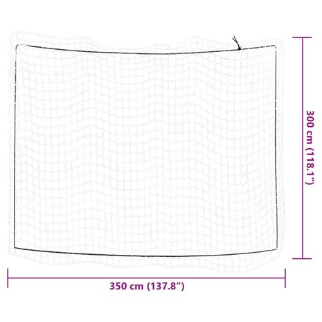 Aanhangwagennet elastisch touw 3,5x3 m polypropeen wit 6