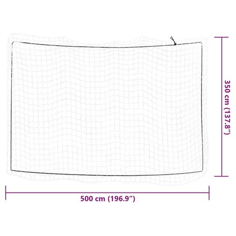 Aanhangwagennet elastisch touw 5x3,5 m polypropeen wit 6