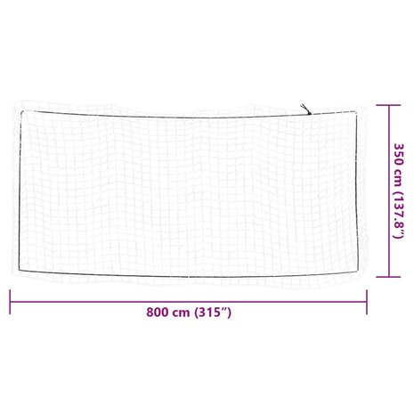 Aanhangwagennet elastisch touw 8x3,5 m polypropeen wit 6