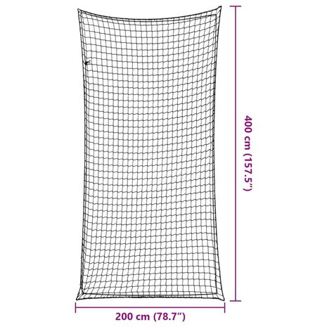 Aanhangwagennet elastisch touw 4x2 m polypropeen zwart 6