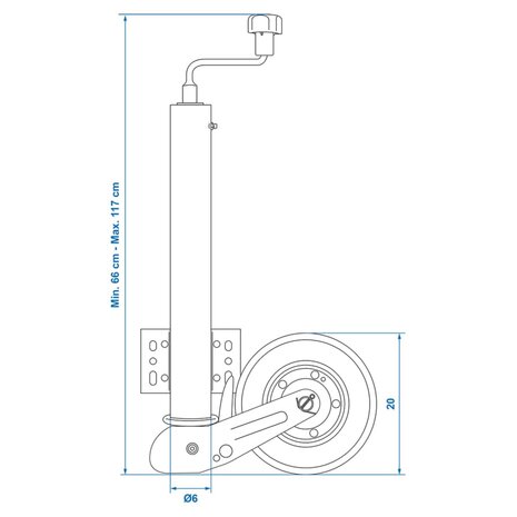 ProPlus Neuswiel 60 mm rubberen band 20 x 6 cm 341505 7