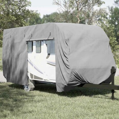 Caravanhoes 610x250x220 cm vliesvlies grijs 1