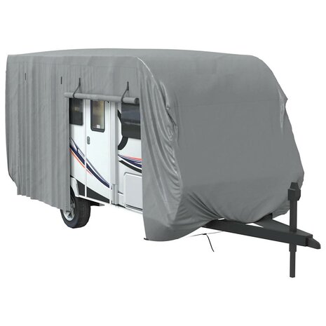 Caravanhoes 610x250x220 cm vliesvlies grijs 8