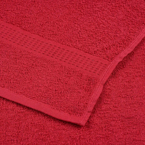 Gastendoekjes 2 st 30x50 cm 360 g/m² 100% katoen rood 6