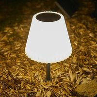 Bureaulamp Lumisky Lady Spike Bouffant Wit Metaal 3