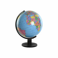 Wereldbol Home ESPRIT Blauw Zwart PVC 33 x 32 x 41 cm 3