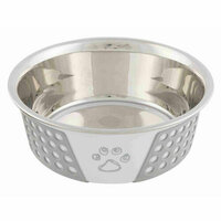 Voerbak voor honden Trixie Wit Grijs Siliconen Roestvrij staal 750 ml 2