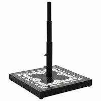 Parasolvoet vierkant 12 kg zwart en wit 2