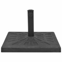 Parasolvoet vierkant 19 kg hars zwart 2