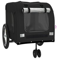 Hondenfietstrailer oxford stof en ijzer zwart 5