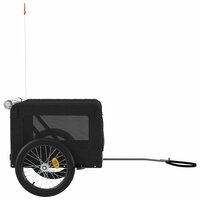 Hondenfietstrailer oxford stof en ijzer zwart 7