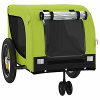 Hondenfietstrailer oxford stof en ijzer groen en zwart 4