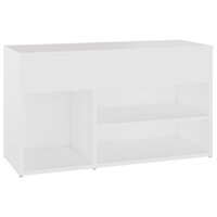 Schoenenbank 80x30x45 cm bewerkt hout wit 2