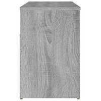 Schoenenbank 80x30x45 cm bewerkt hout grijs sonoma eikenkleurig 7