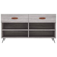 Schoenenbank 102x35x55 cm bewerkt hout grijs sonoma eikenkleur 6