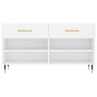 Schoenenbank 102x35x55 cm bewerkt hout wit 6