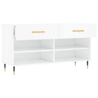 Schoenenbank 102x35x55 cm bewerkt hout hoogglans wit 5
