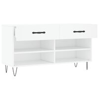 Schoenenbank 102x35x55 cm bewerkt hout wit 5