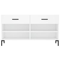 Schoenenbank 102x35x55 cm bewerkt hout wit 6