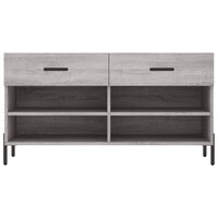 Schoenenbank 102x35x55 cm bewerkt hout grijs sonoma eikenkleur 6
