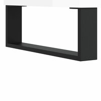 Schoenenbank 102x35x55 cm bewerkt hout hoogglans wit 9