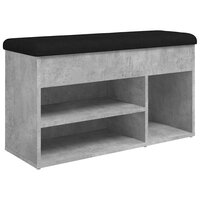 Schoenenbank 82x32x45,5 cm bewerkt hout betongrijs 2
