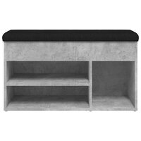 Schoenenbank 82x32x45,5 cm bewerkt hout betongrijs 6