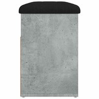 Schoenenbank 82x32x45,5 cm bewerkt hout betongrijs 7