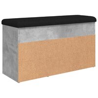 Schoenenbank 82x32x45,5 cm bewerkt hout betongrijs 8