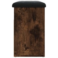 Schoenenbankje 62x32x50 cm bewerkt hout gerookt eikenkleurig 7